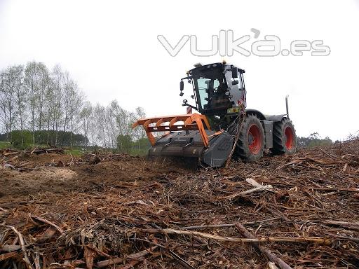 Trituradora forestal robusta