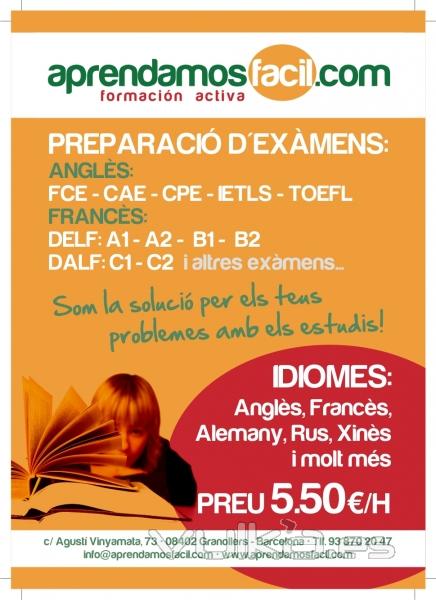 ingls granollers : preparacin de exmenes ESOL- IETLS- TOEFL