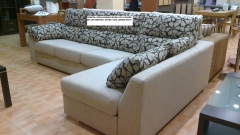 Sofa+chaisslonge con canape. ahora 990 eur. 2,98 metros