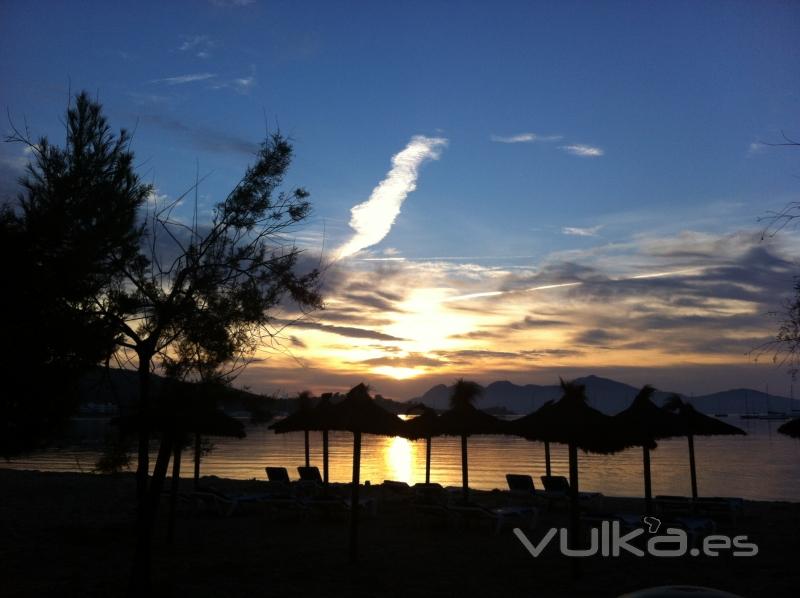 amanecer en Puerto de Pollença