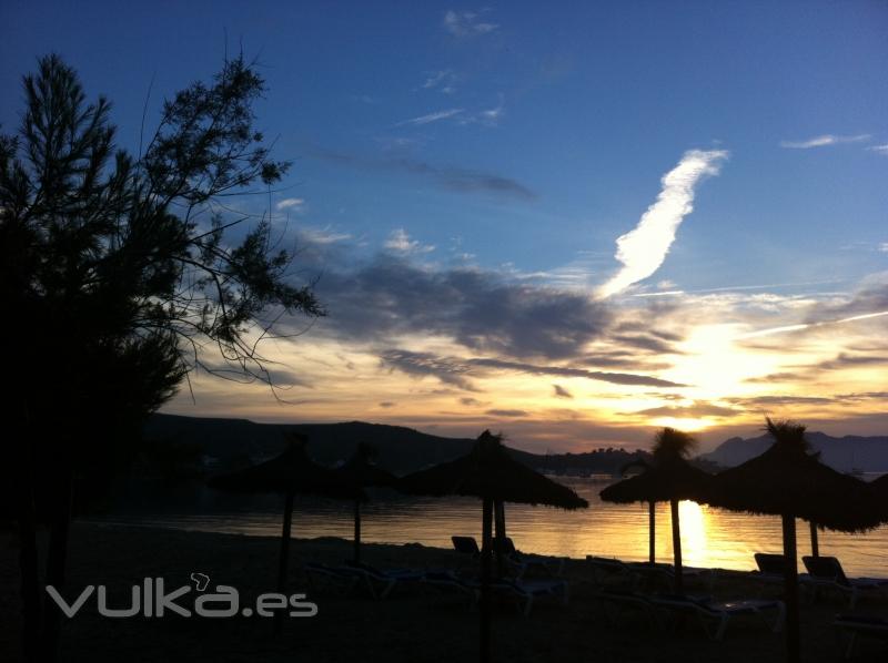 amanecer en Puerto de Pollença