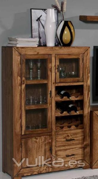 Mueble bar colonial rustico