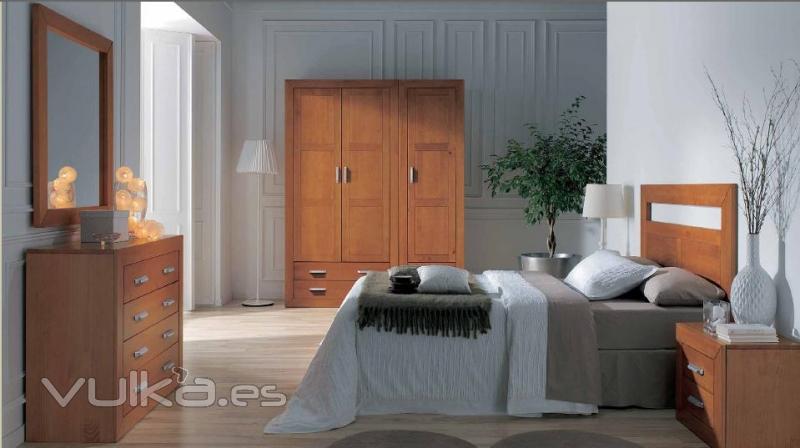 dormitorio madera actual