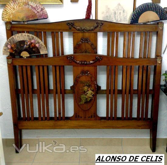  CIRCA 1900.-CAMA MODERNISTA DE MATRIMONIO 