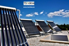 Instalacion solar termica para acs y calefaccion