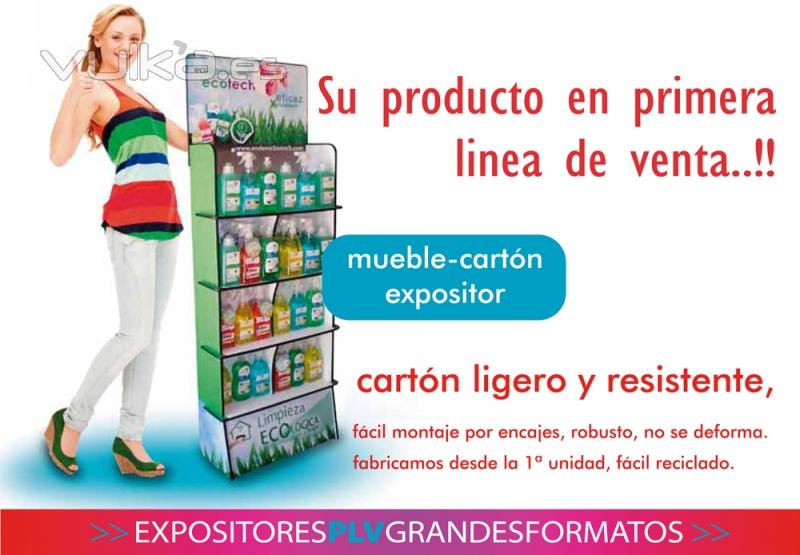 el mueble expositor de su producto multiplica las ventas. 