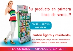 el mueble expositor de su producto multiplica las ventas.