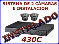 Sistema de 2 camaras con instalacion 430eur