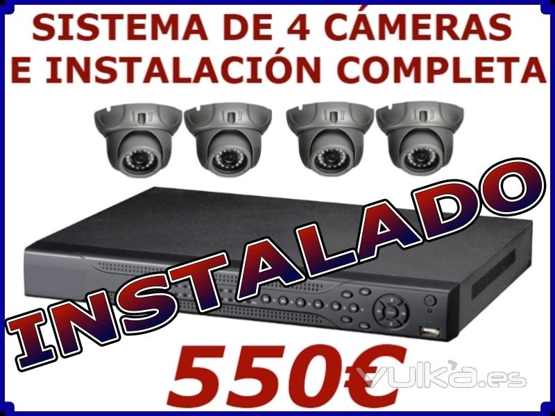 Sistema De 4 Cámaras Con Instalación 550EUR