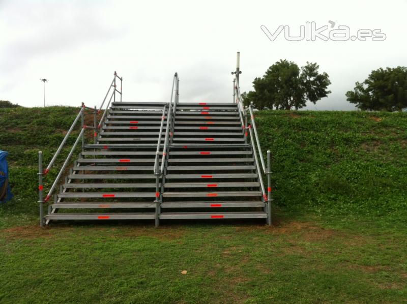 Escalera  Layher  Canal Olimpic Castelldefells  Maraton