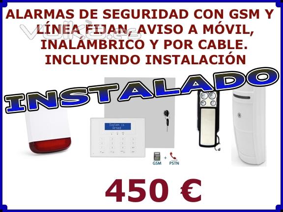 ALARMA DE HOGAR CON GSM INSTALADO POR 370EUR