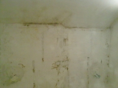 Vivienda semi sotano con salitre por humedad en el arenal