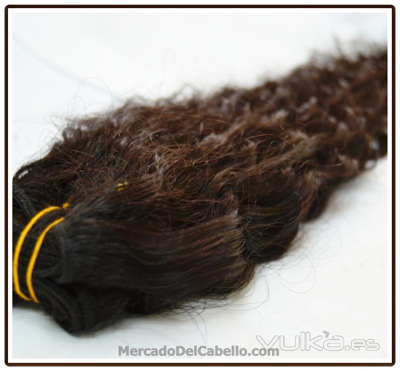 EXTENSIONES DE CABELLO NATURAL DE PELO VIRGEN ONDULADO RIZADO Y LISO