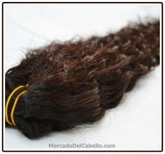 Extensiones de cabello natural de pelo virgen ondulado rizado y liso