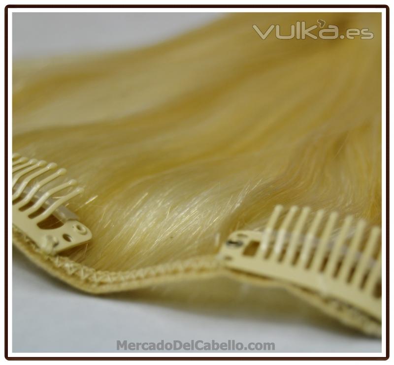 EXTENSIONES DE CABELLO NATURAL DE QUITA Y PON - EXTENSIONES CON CLIP