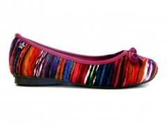 Bailarina refresh multicolor con lazo frontal.