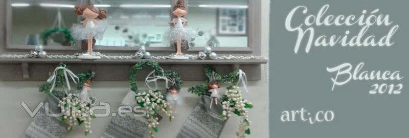 Coleccin Decoracin Navidad en Blanco - 2012 en www.ArticoEnCasa.com