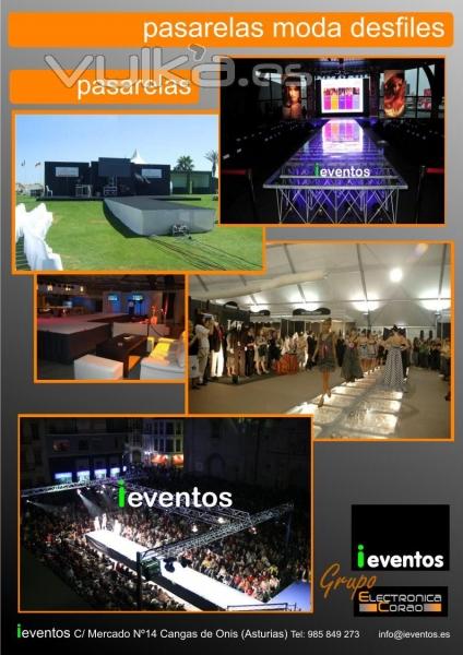 Pasarelas de moda y eventos