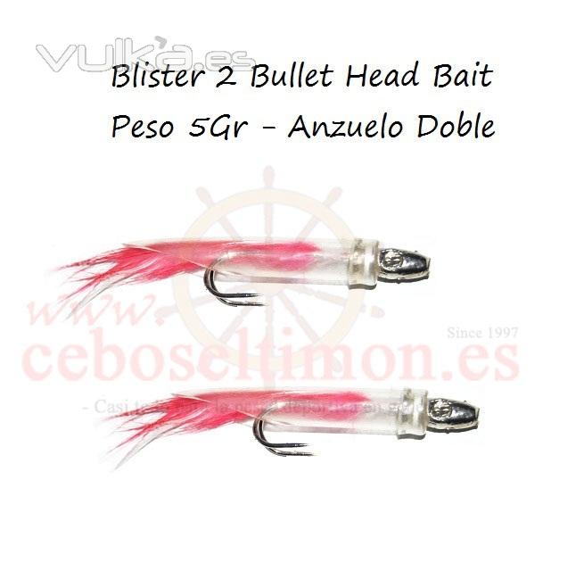 www.ceboseltimon.es - Blister 2 Bullet Head Bait 3y 5Gr