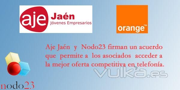 Acuerdo entre nodo23 y AJE JAEN (ASOCIACION JOVENES EMPRESARIOS)