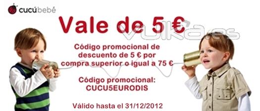 Regalo de Bienvenida de Cucubeb de 5 EUR
