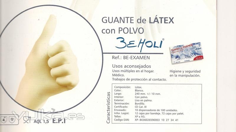 Guante Latex calidad con polvo. Desde 3,64 EUR / Estuche 100 u.