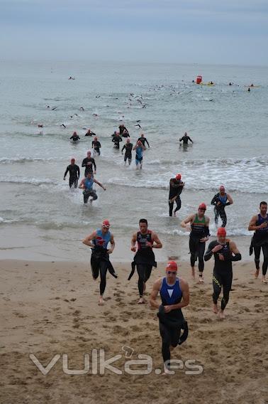 Patrocinio de ALL4SPORT en el Triatln de Sitges del 5 de Mayo de 2012