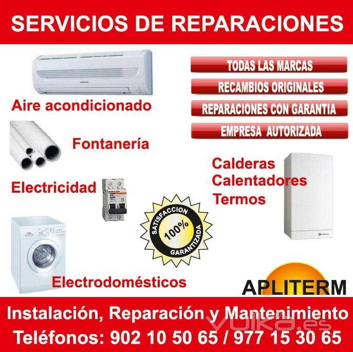 REPARACIN DE AIRE ACONDICIONADO, CALDERAS Y ELECTRODOMSTICOS