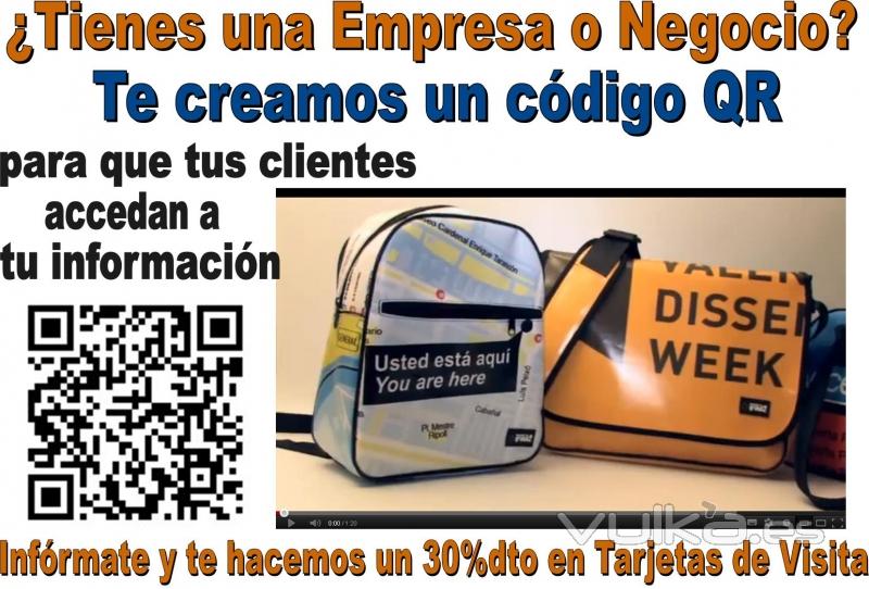 tienes una empresa o negocio? te creamos un cdigoQR para que tus clientes accedan a tu informacin