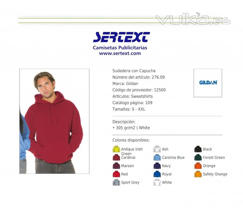 Sudadera con capucha Gildan 12500