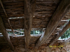 Estado cubierta ermita san cristobal antes de restaurar