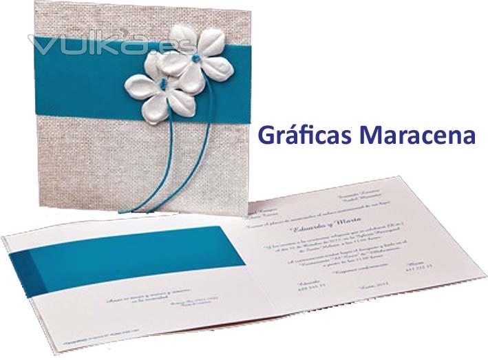 invitación de boda margaritas