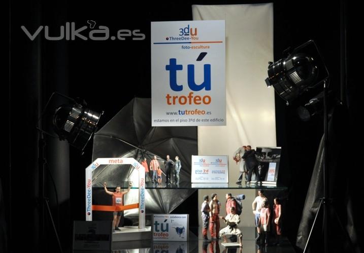 T Trofeo - el deporte en ThreeDee-You Foto-Escultura 3d-u