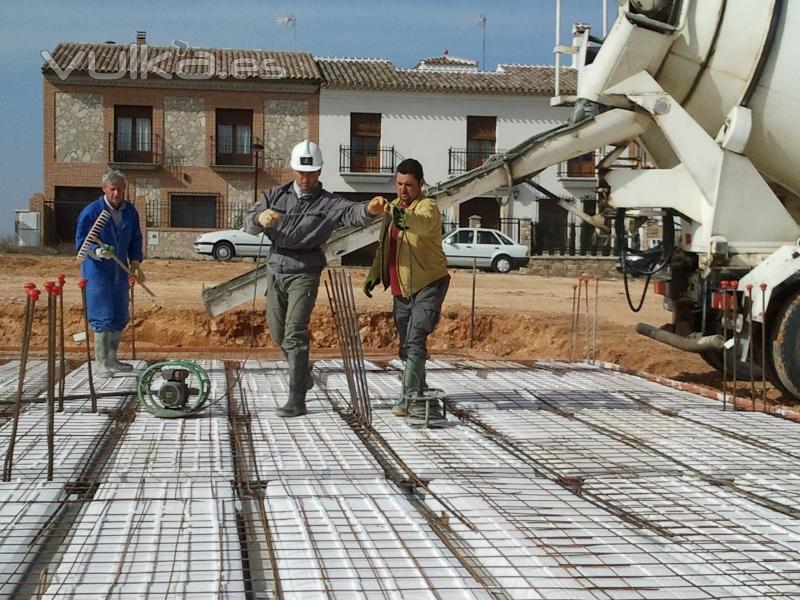 Fase de cimentacin en obra