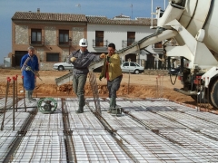 Fase de cimentación en obra