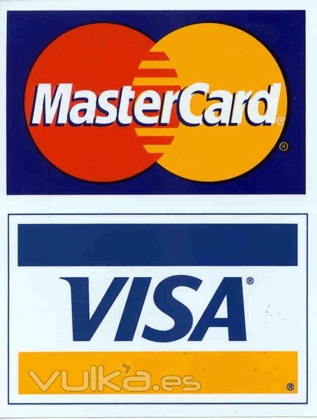 Admitimos pago mediante tarjetas Visa y Mastercard. Desde la web y directamente en el vehculo