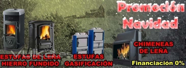 Promocin de Navidad en AC Ibrica: estufas de lea, calderas de gasificacin, chimeneas, ...