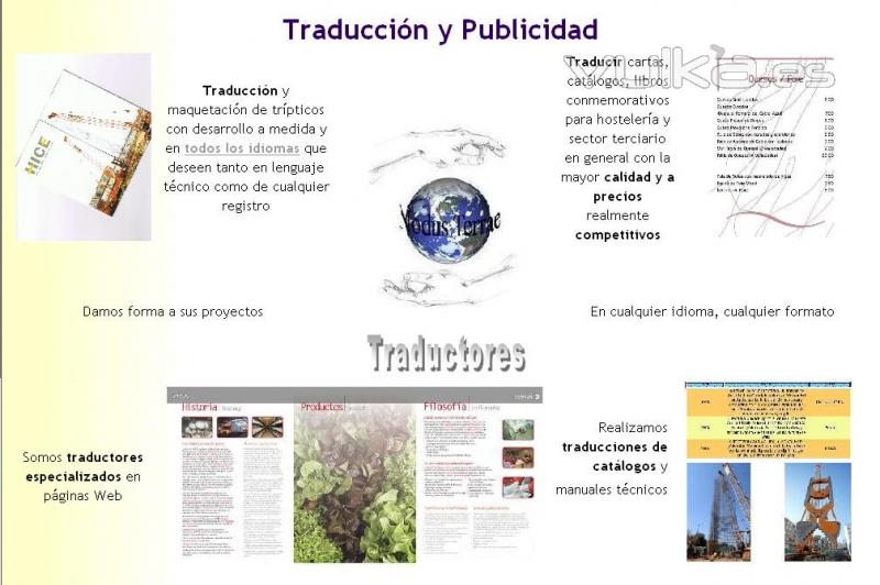 Nodus Terrae: traducción de textos publicitarios y páginas web