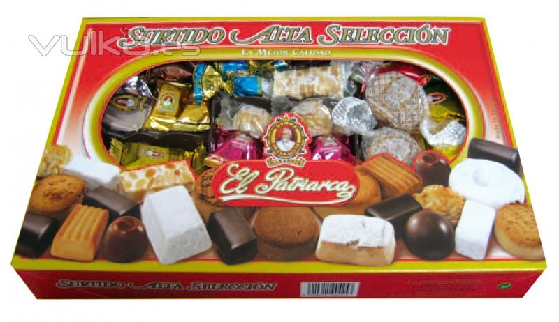 El Patriarca Surtido Alta Seleccion, mantecados, polvorones, mazapanes, bombones, turrones...