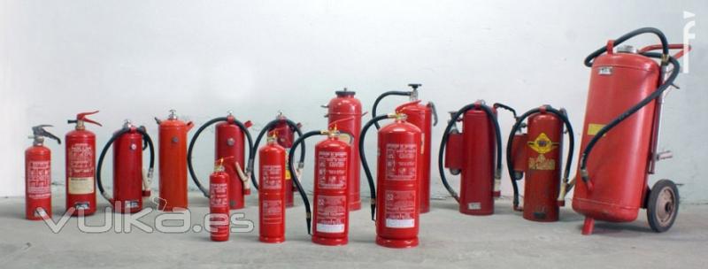 Histórico de extintores fabricados por nuestra empresa.