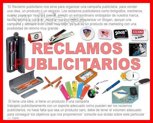 Reclamos y regalos publicitarios