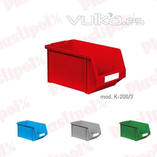 Caja de plástico con abertura frontal (ref. K-200/3)