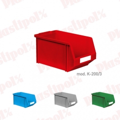 Caja de plastico con abertura frontal (ref k-200/3)
