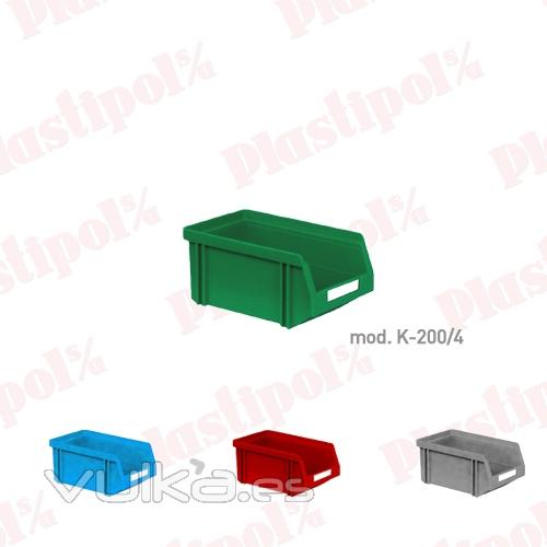 Caja de plástico con abertura frontal (ref. K-200/4)
