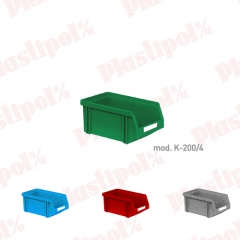 Caja de plastico con abertura frontal (ref k-200/4)