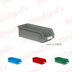 Caja de plastico con abertura frontal (ref k-200/4l)