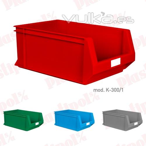 Caja de plástico con abertura frontal (ref. K-300/1)