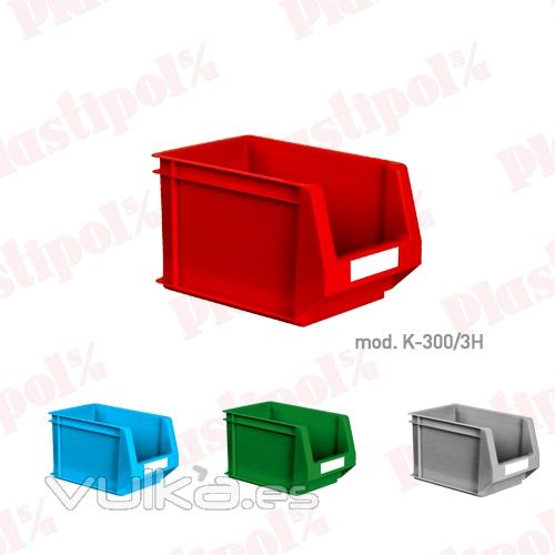 Caja de plástico con abertura frontal (ref. K-300/3H)