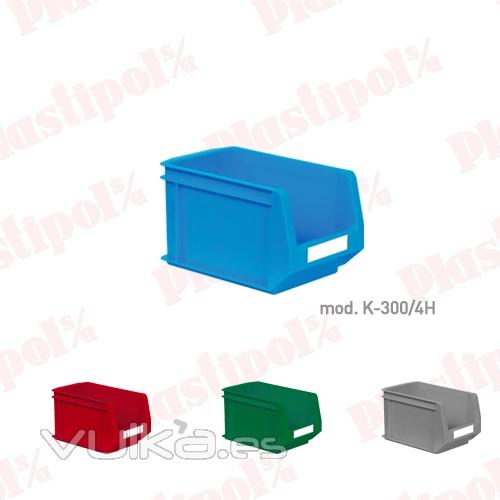 Caja de plástico con abertura frontal (ref. K-300/4H)