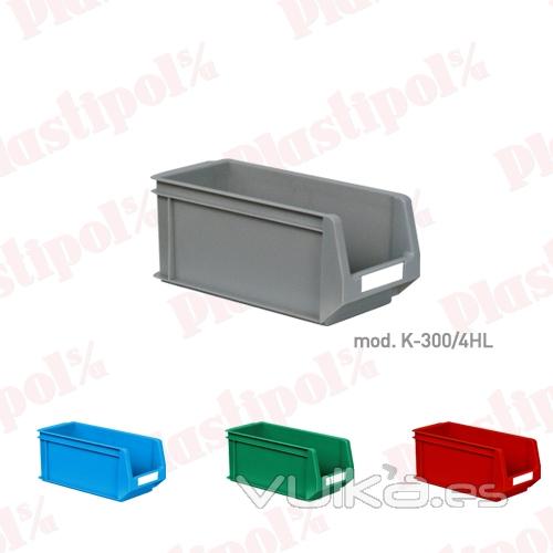 Caja de plástico con abertura frontal (ref. K-300/4HL)